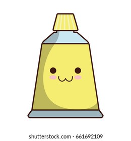 kawaii paint tube icon