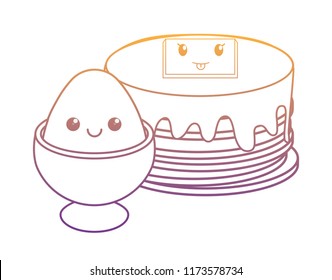 kawaii pancakes design