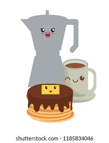 kawaii pancakes design