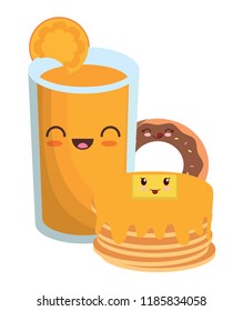 kawaii pancakes design