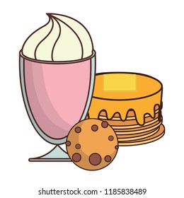 kawaii pancakes design