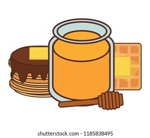 kawaii pancakes design