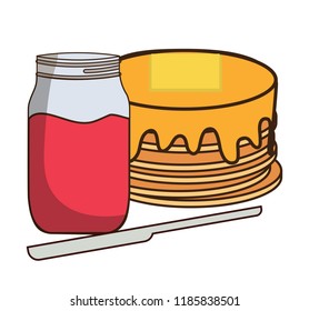 kawaii pancakes design