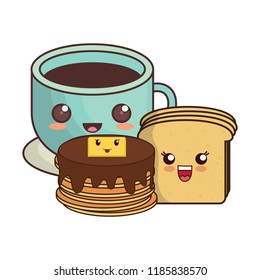 kawaii pancakes design