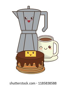 kawaii pancakes design