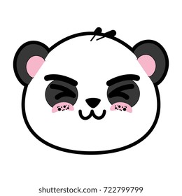 kawaii panda bear icon