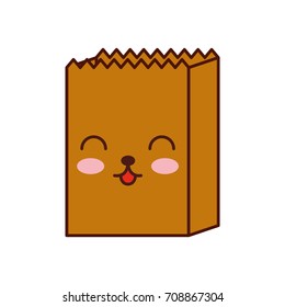 kawaii paper bag bakery empty shopping element