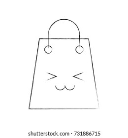 kawaii paper gift bag shopping commerce market
