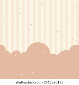Kawaii pastel color cloud background for social media and notepad
