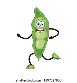 Diseño vectorial Kawaii Peas Cute