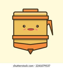 Kawaii Pen Vector. EPS 10