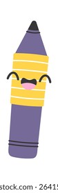 Kawaii pencil stationery cartoon character