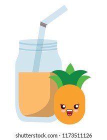 kawaii pineapple design