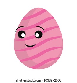 kawaii  pink easter egg design