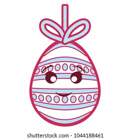 kawaii  pink easter egg pendant  design 