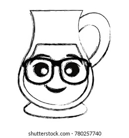 kawaii pitcher with glasses