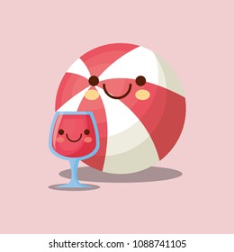 kawaii pool ball