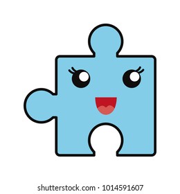 kawaii puzzle icon