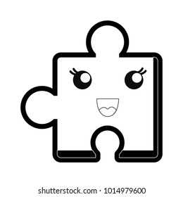 kawaii puzzle icon