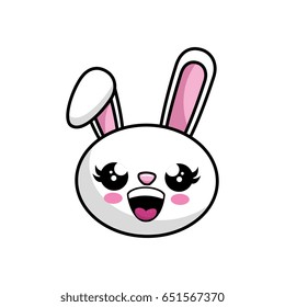 kawaii rabbit  icon