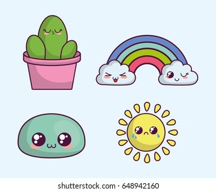 kawaii rainbows icon