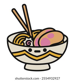 Kawaii Ramen Doodle Illustration - 03