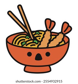 Kawaii Ramen Doodle Illustration - 04