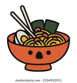 Kawaii Ramen Doodle Illustration - 06