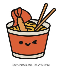 Kawaii Ramen Doodle Illustration - 09