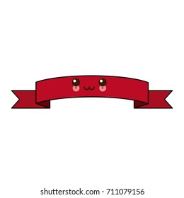 kawaii ribbon banner decoration ornament element icon