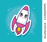 kawaii rocket icon