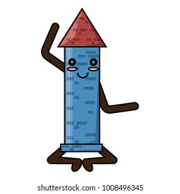 Kawaii rocket icon