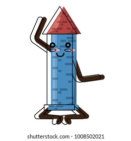 Kawaii rocket icon