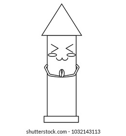 Kawaii rocket icon