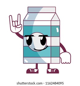 kawaii rogue milk box with arms and legs