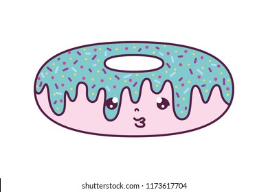 kawaii sad donut tasty snack