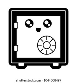  kawaii safe  vector illustration