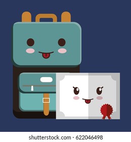 kawaii school related icons