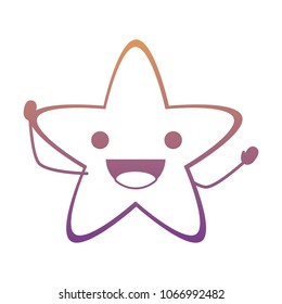 kawaii sea star icon