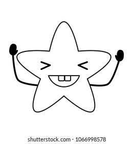 kawaii sea star icon