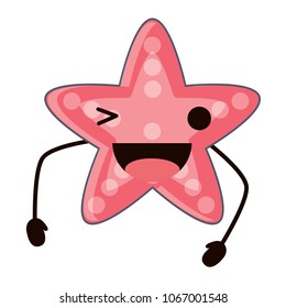 kawaii sea star icon