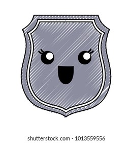 kawaii shield icon