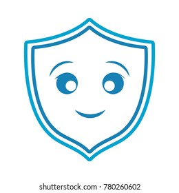 kawaii shield icon