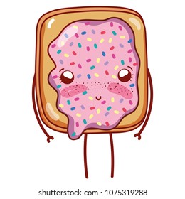 kawaii shy slice bread with delicious cream