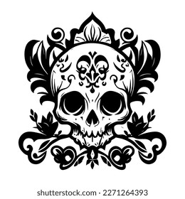 Kawaii Skull Logo Brings a Cute Twist to a Classic Design