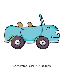 kawaii smile sport car transport
