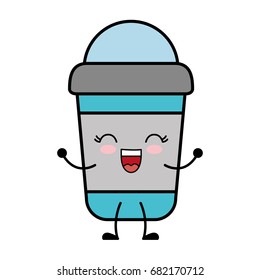 kawaii smoothie cup icon