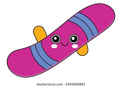 Kawaii Snowboard Cute Winter Sports Fun