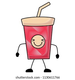 Kawaii soft drink icon