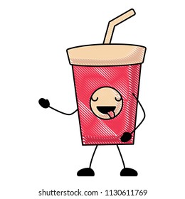 Kawaii soft drink icon